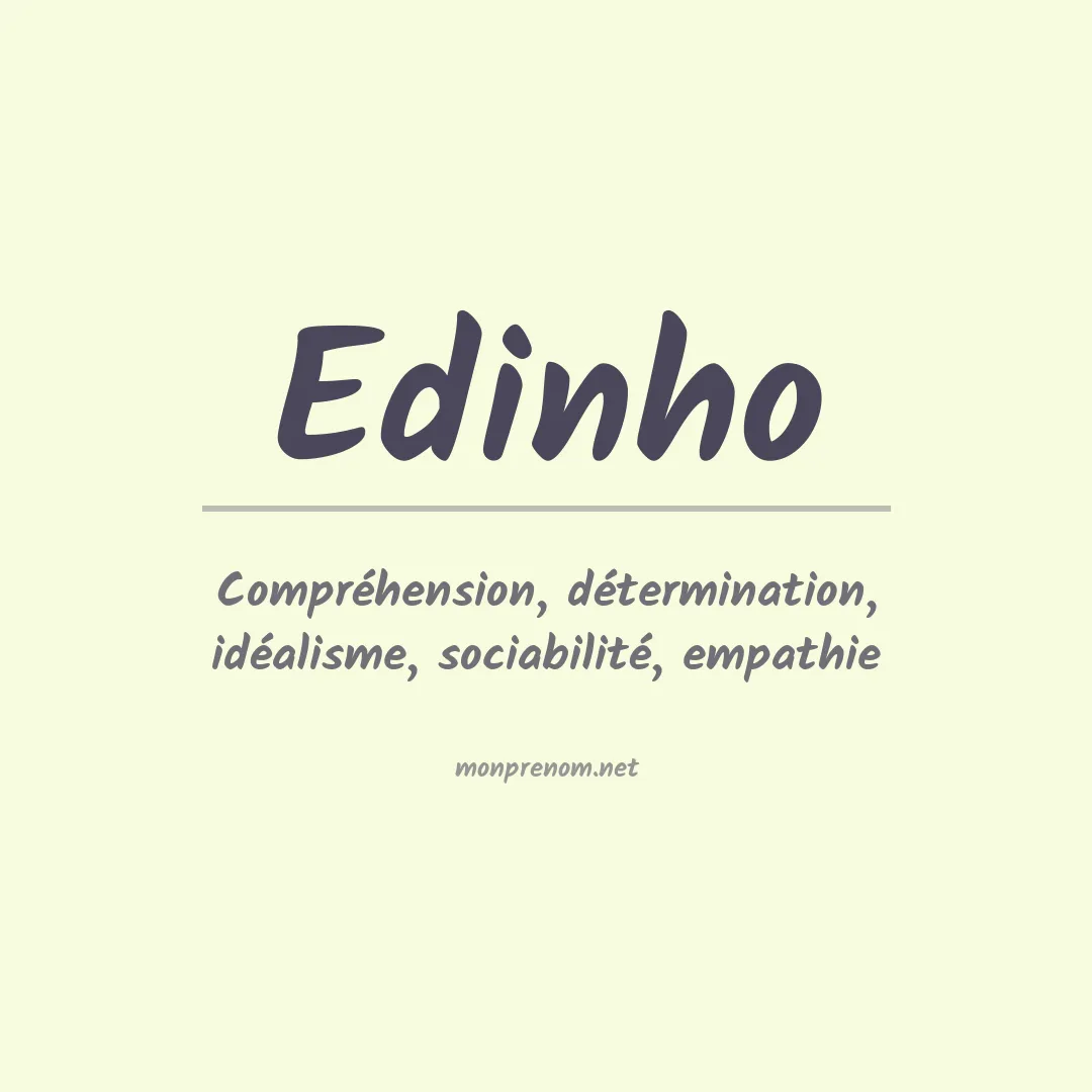Prénom Edinho