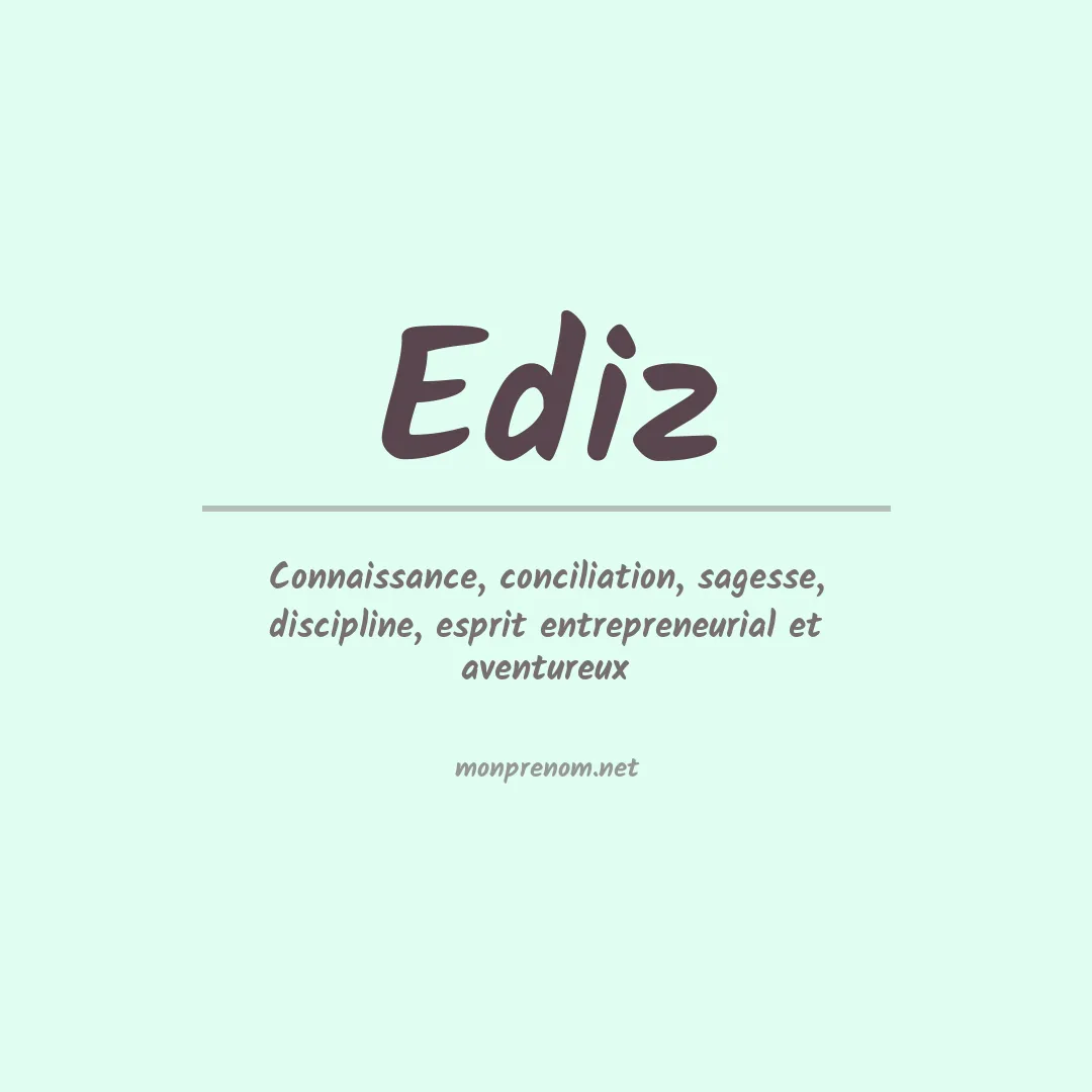 Prénom Ediz