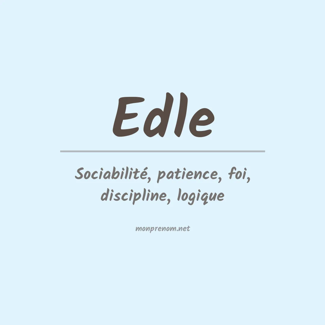 Prénom Edle