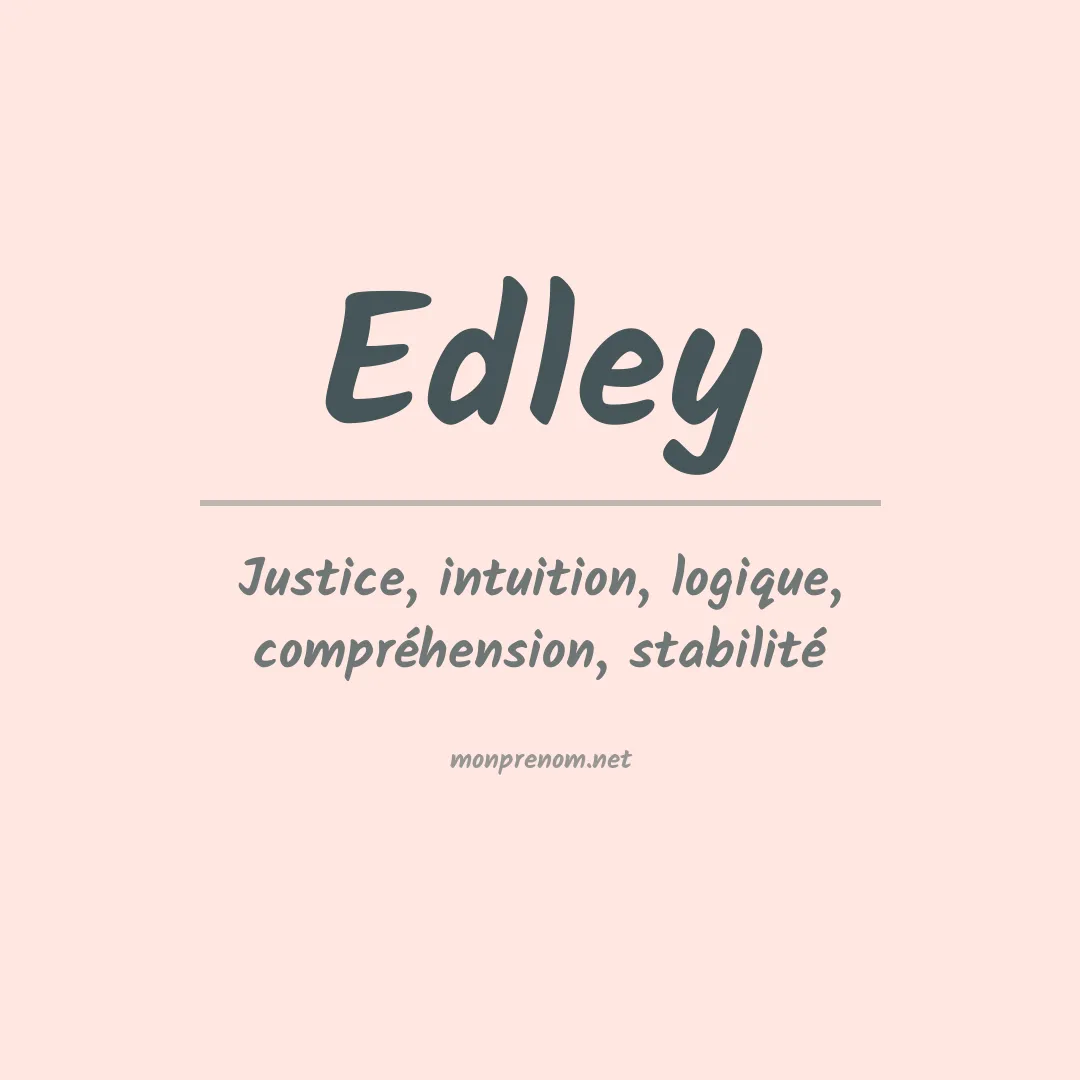 Prénom Edley
