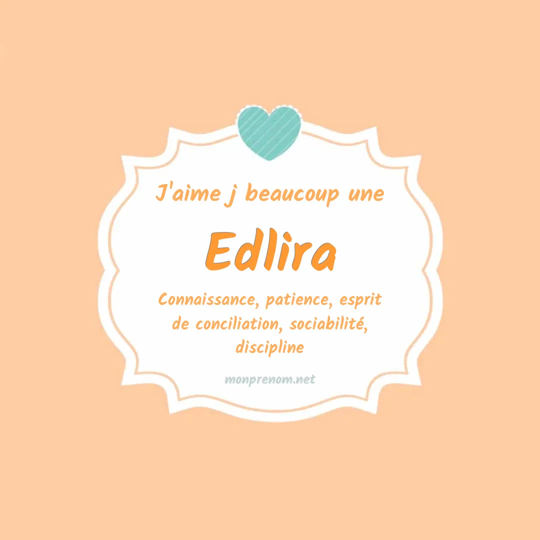 J'aime beaucoup Edlira
