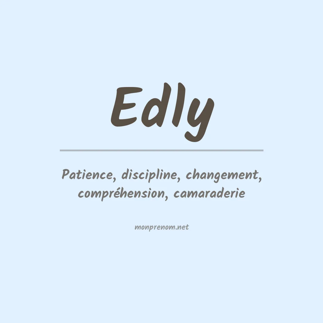 Prénom Edly