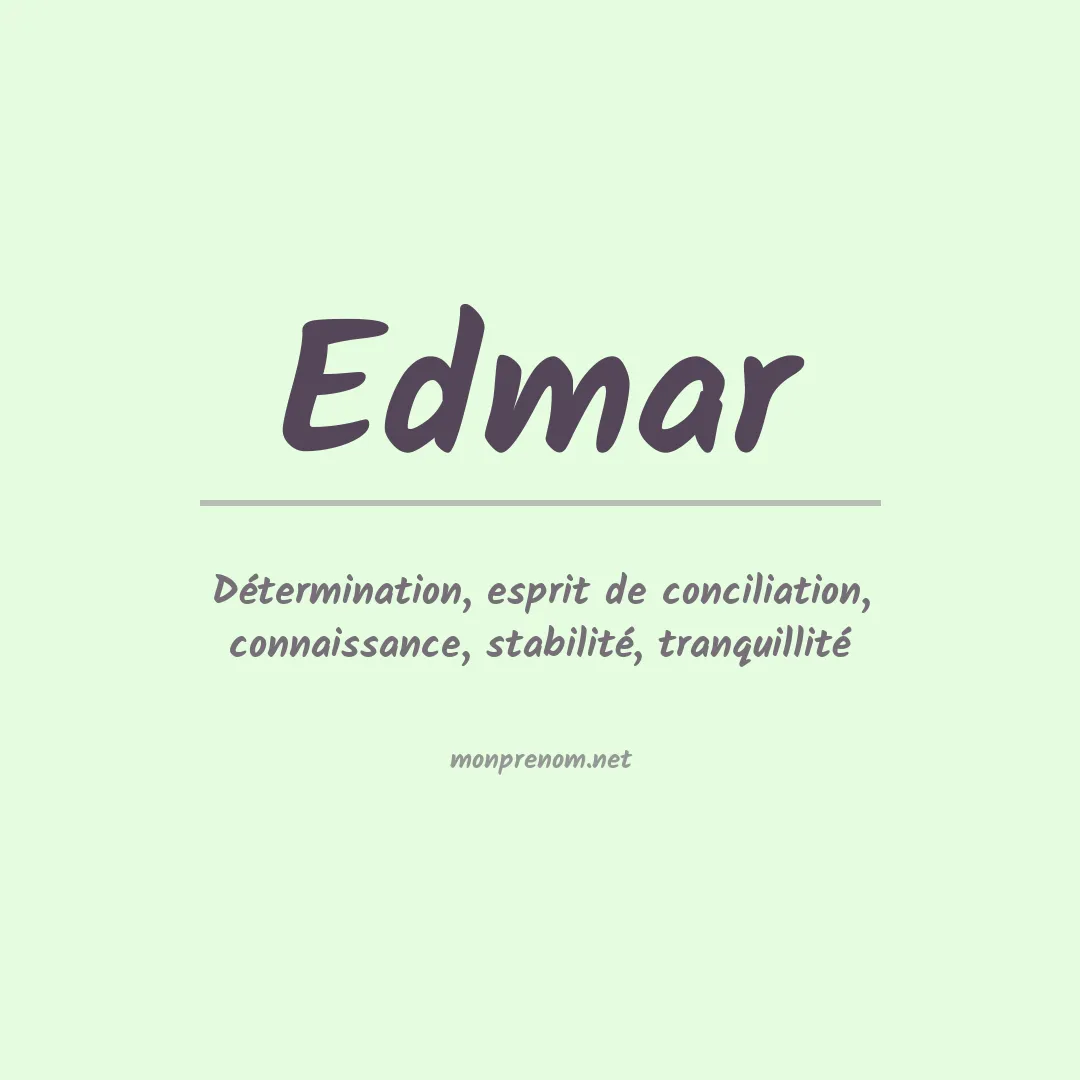 Prénom Edmar