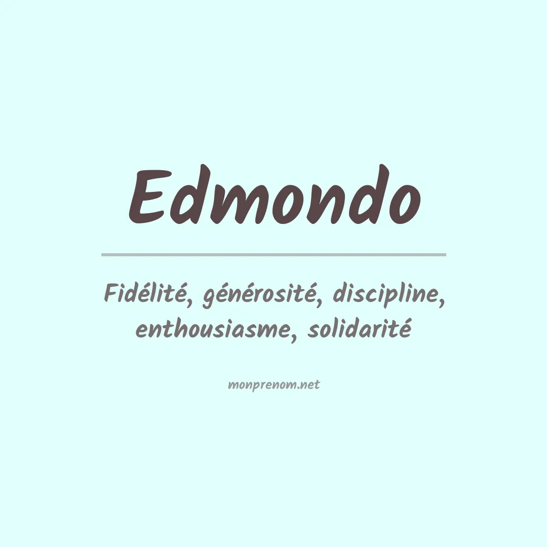 Signification du prénom Edmondo