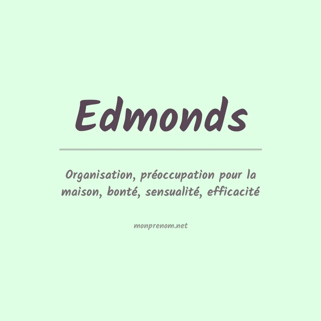 Prénom Edmonds