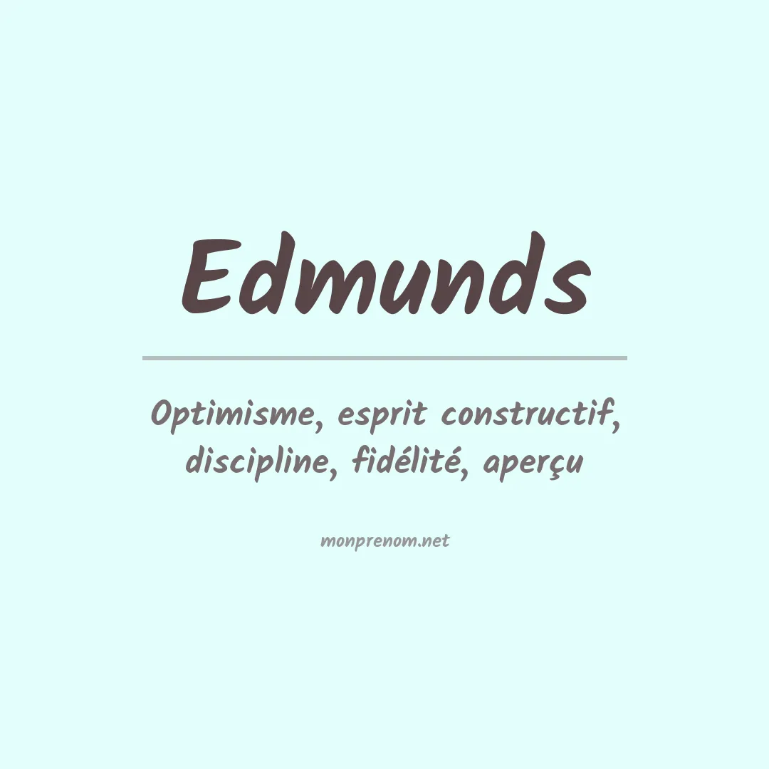 Prénom Edmunds