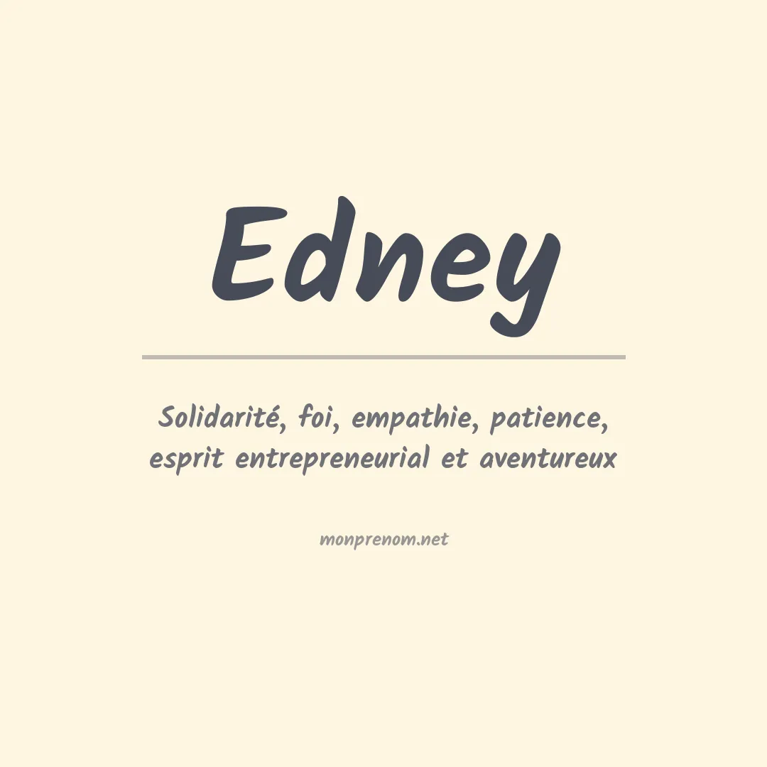 Prénom Edney