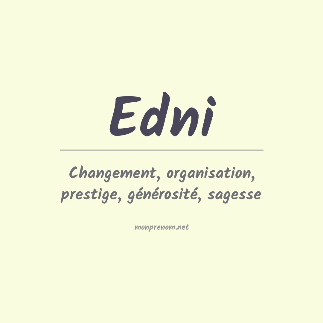 Prénom Edni
