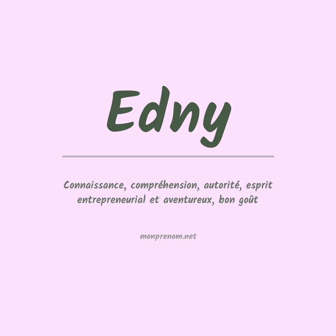 Prénom Edny