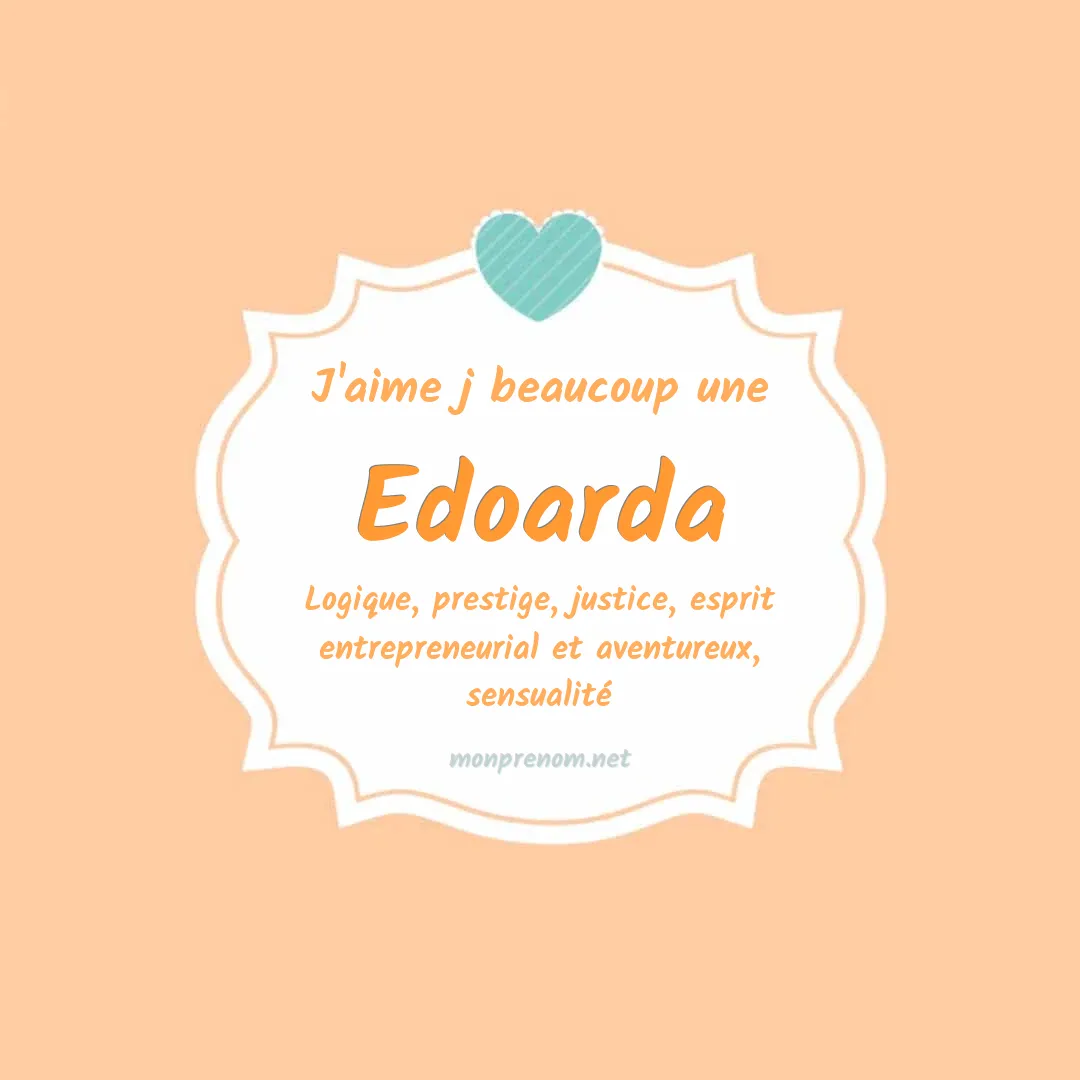 J'aime beaucoup Edoarda