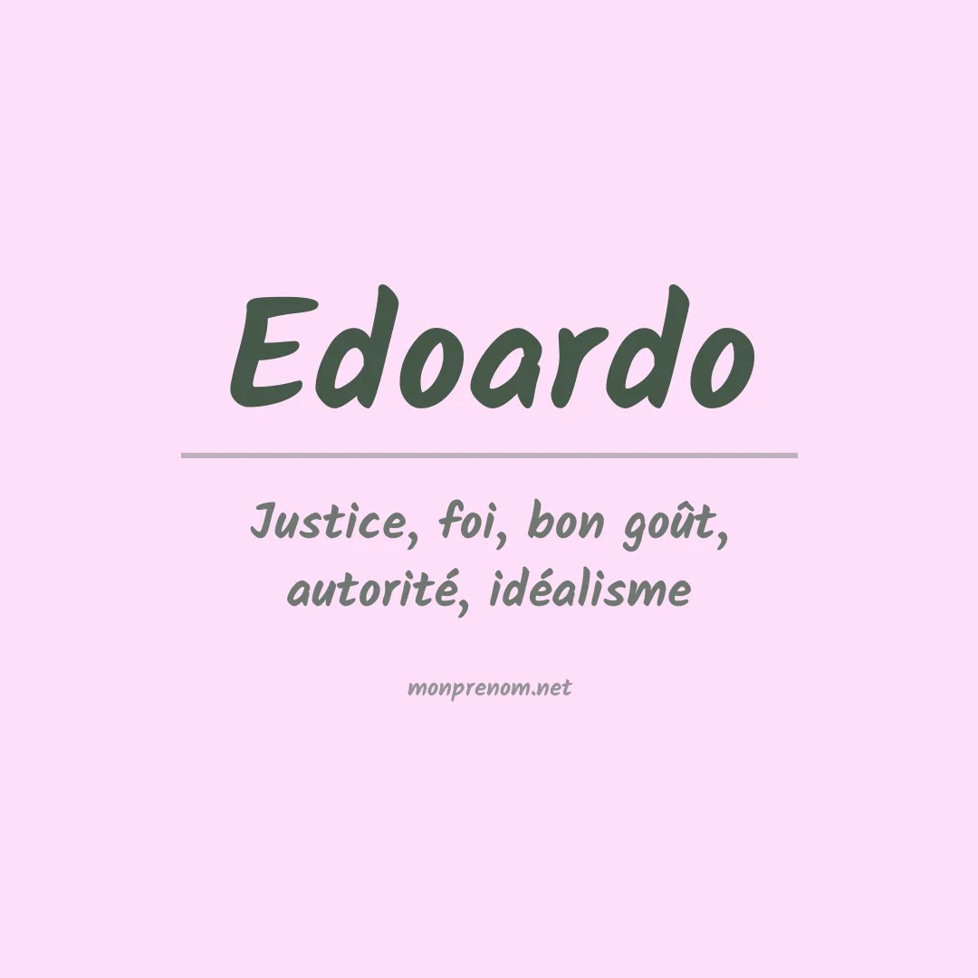 Prénom Edoardo