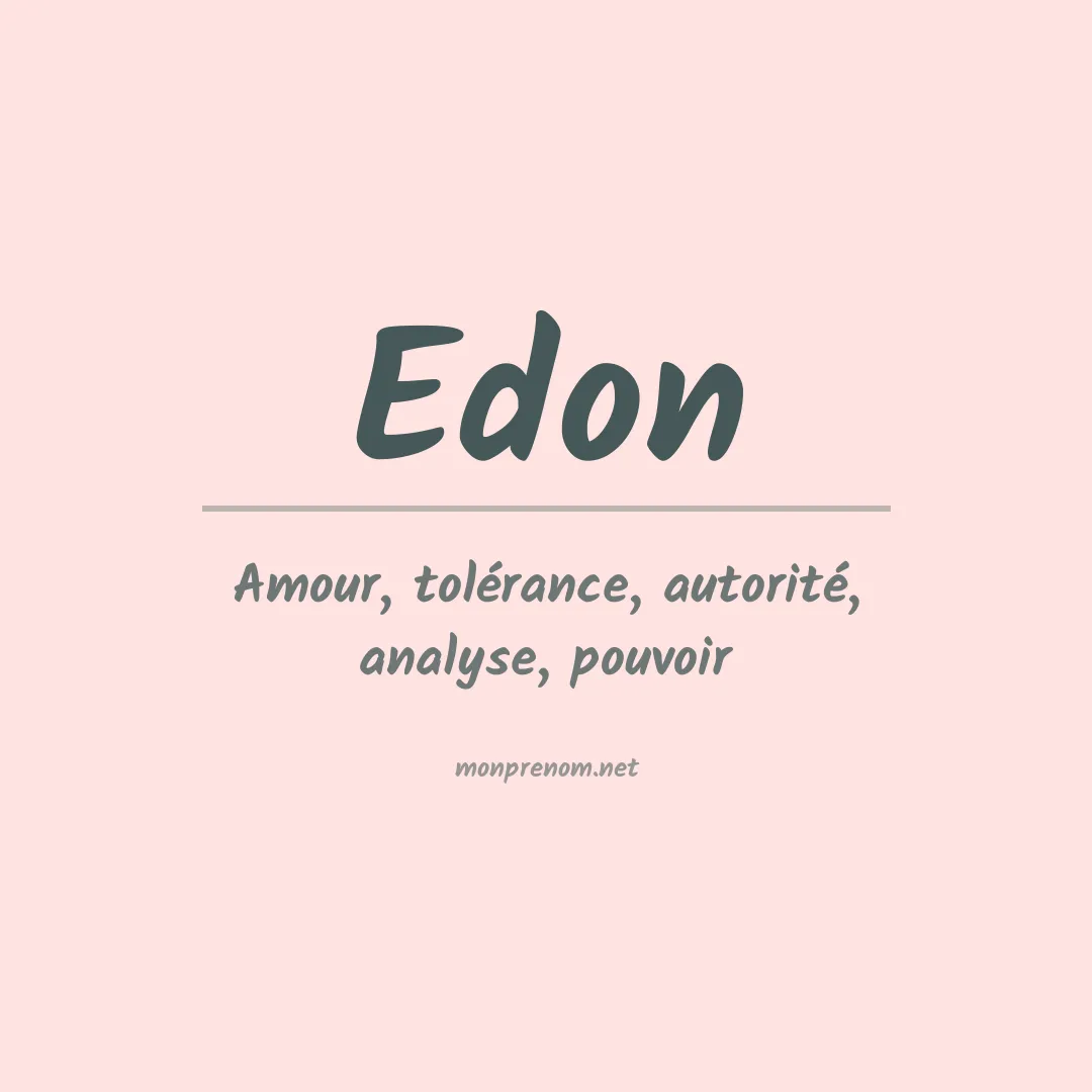Prénom Edon