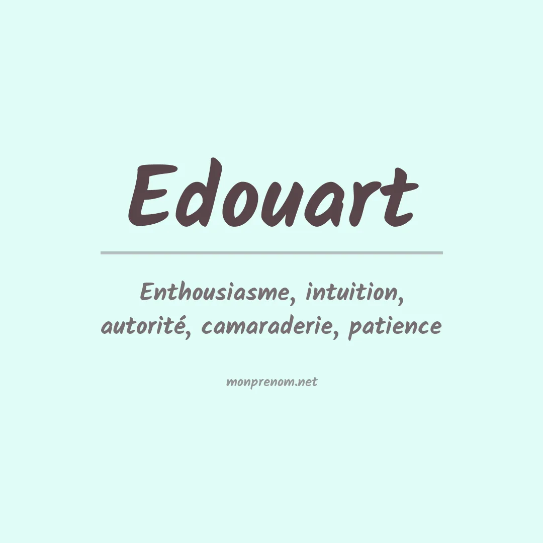 Prénom Edouart