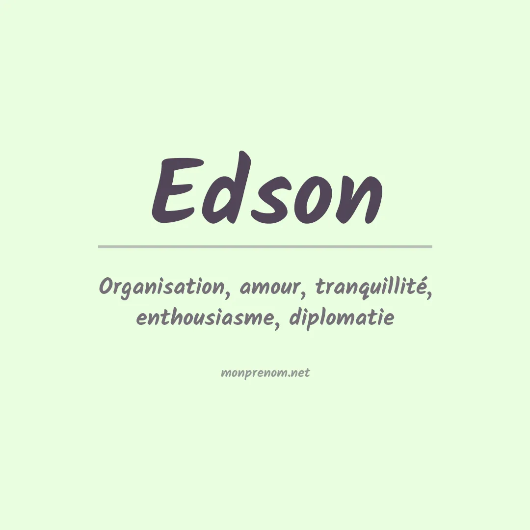 Prénom Edson