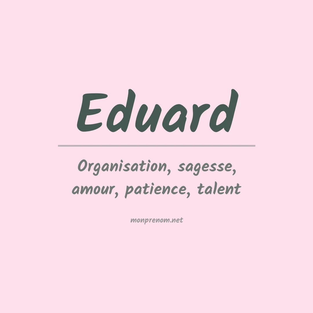 Prénom Eduard