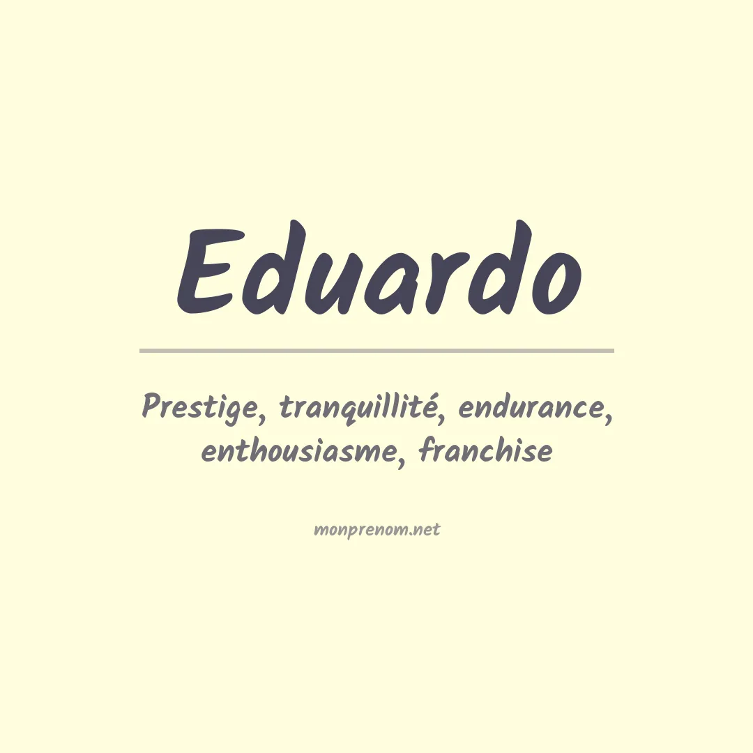 Prénom Eduardo