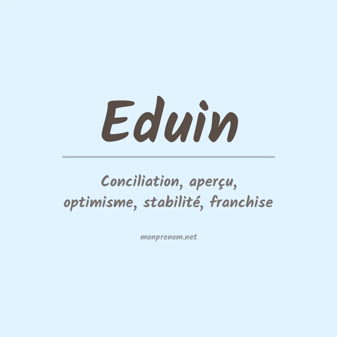 Prénom Eduin