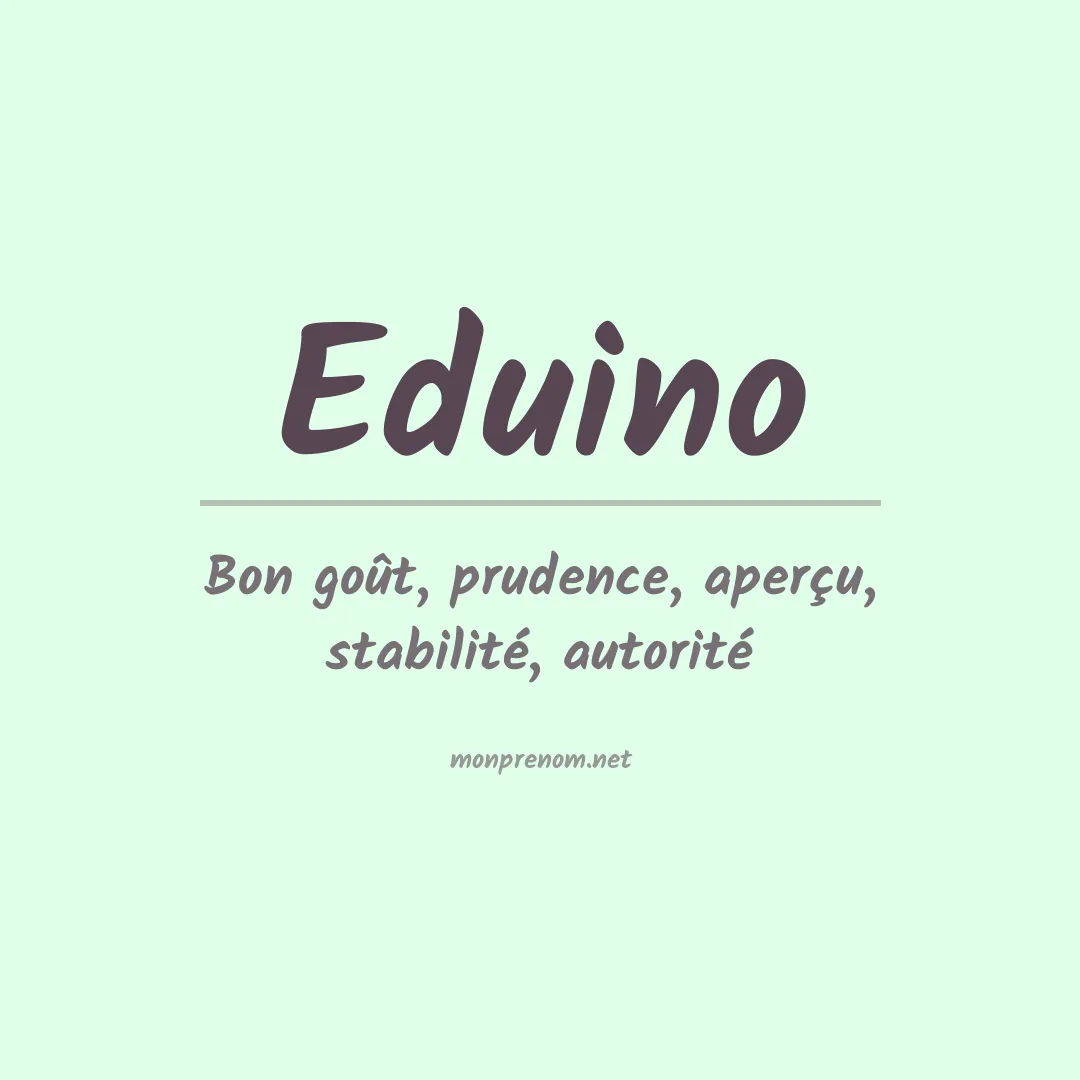 Prénom Eduino