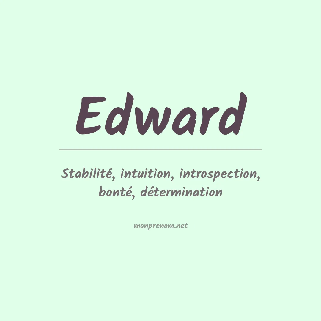 Prénom Edward