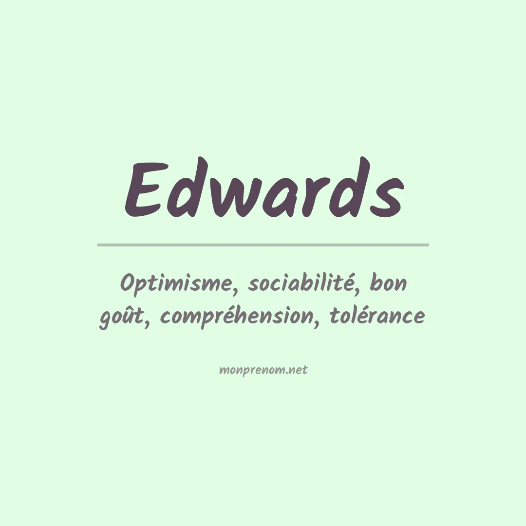 Prénom Edwards