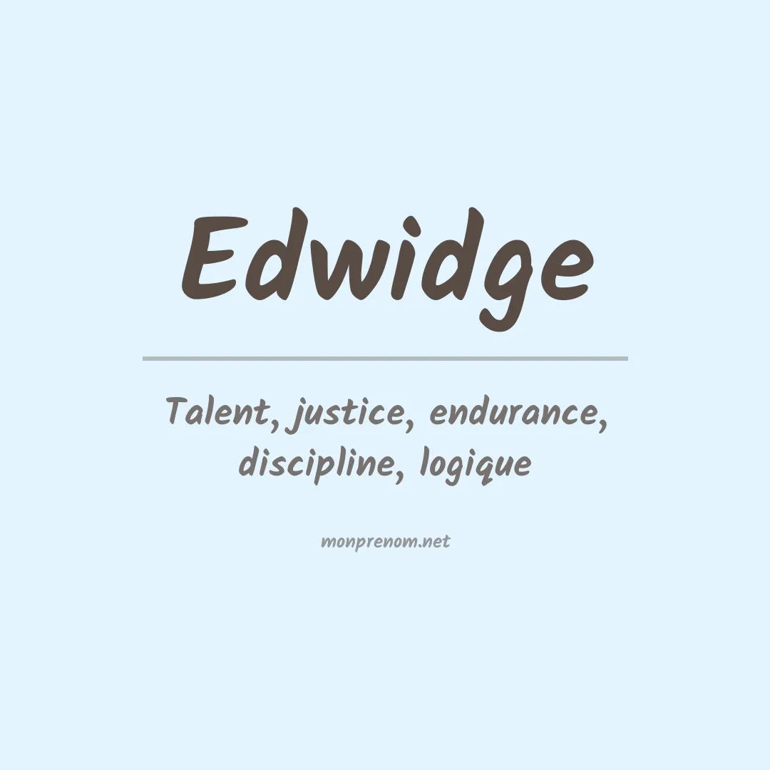 Prénom Edwidge