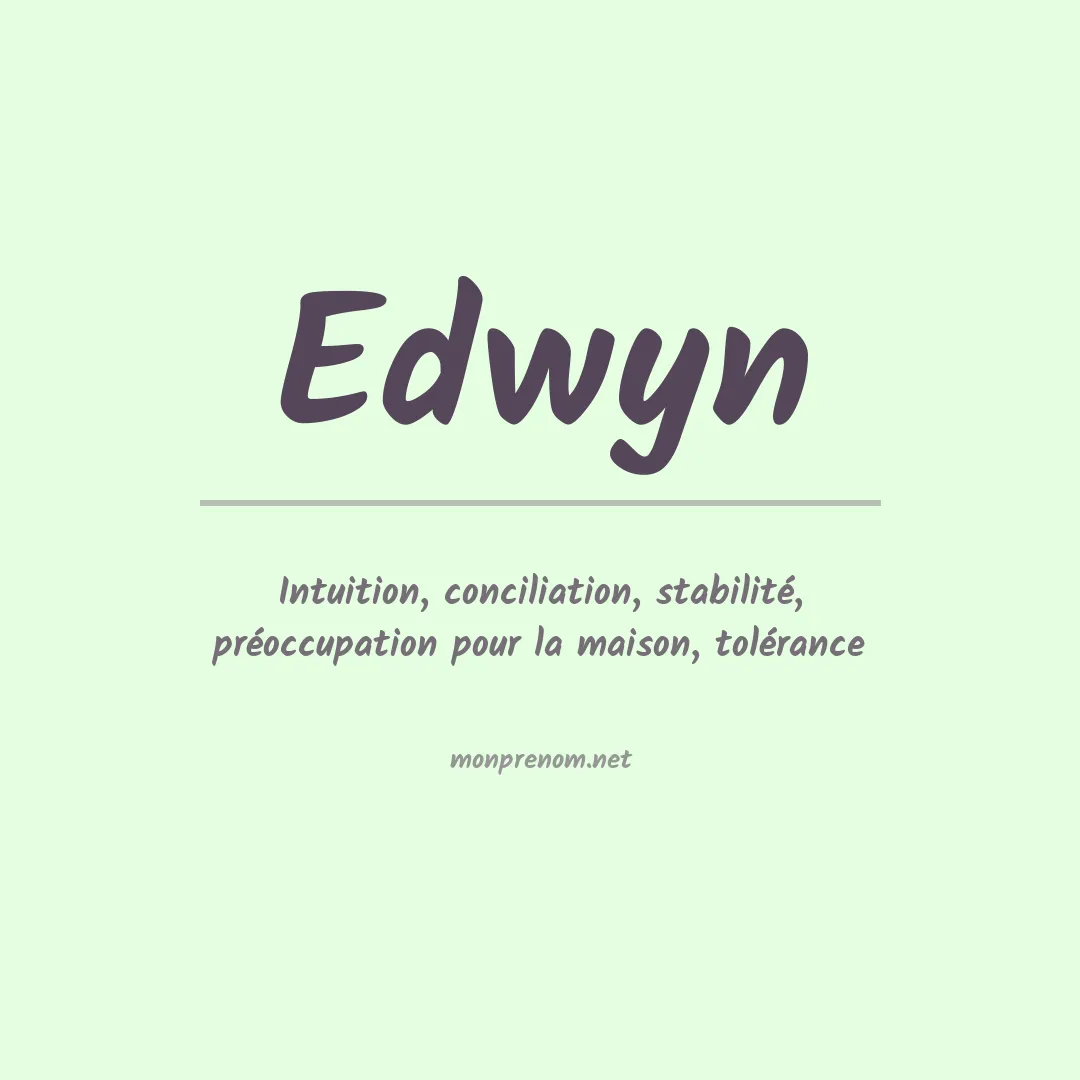 Prénom Edwyn