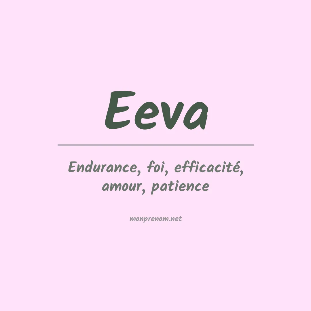 Signification du prénom Eeva