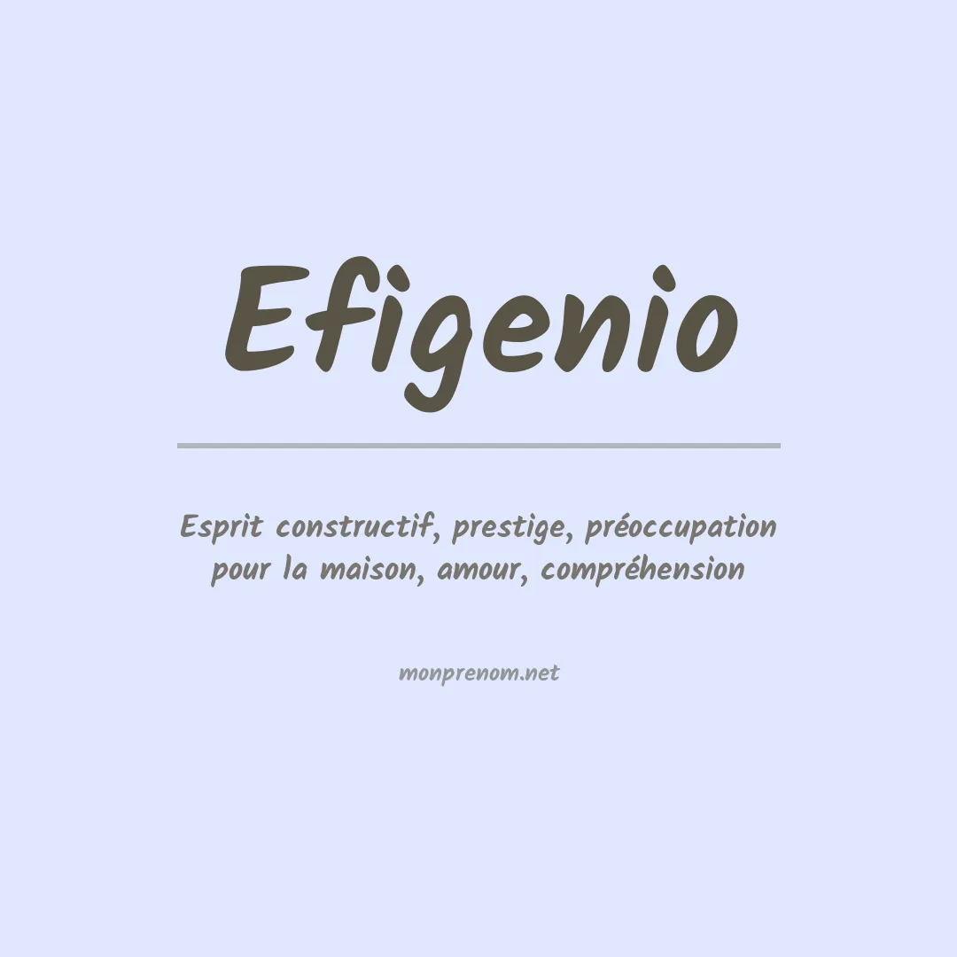 Prénom Efigenio