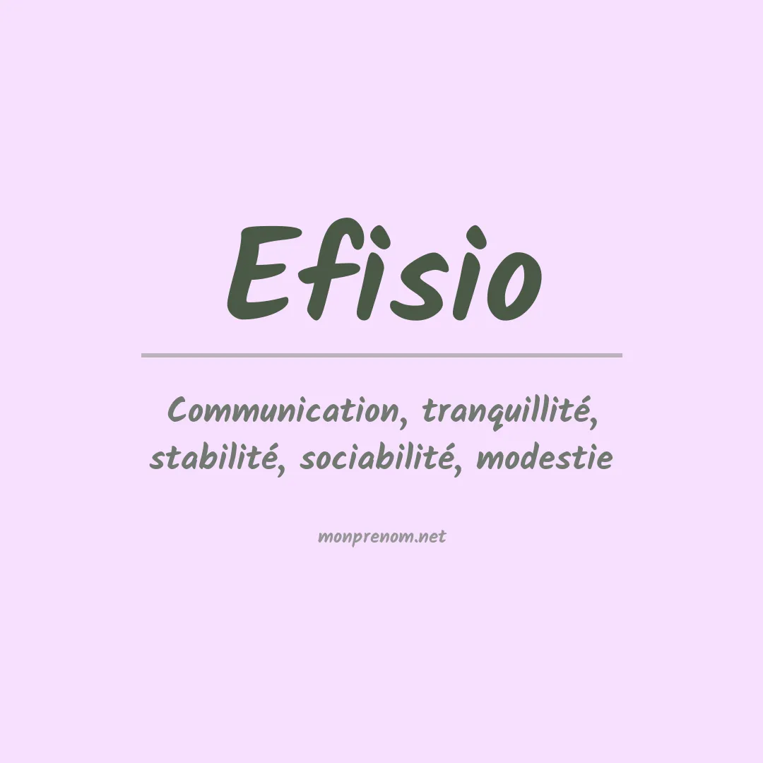 Prénom Efisio