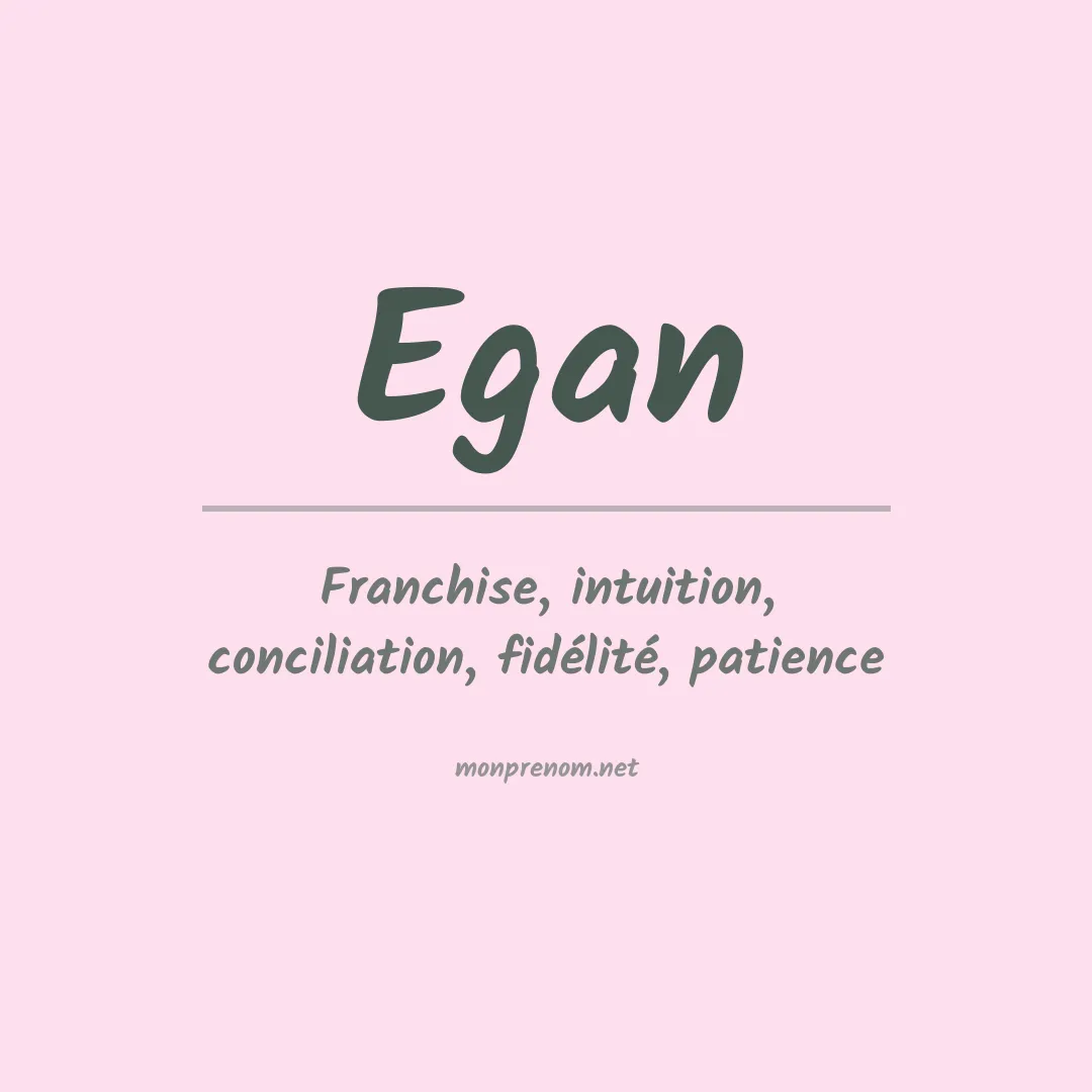 Prénom Egan