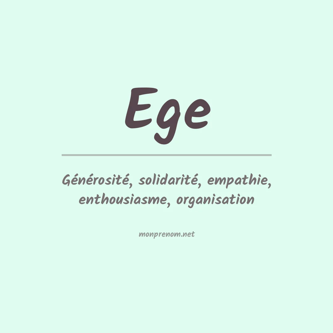 Prénom Ege
