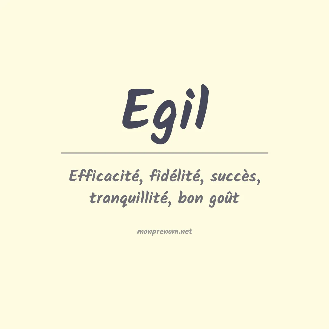 Prénom Egil