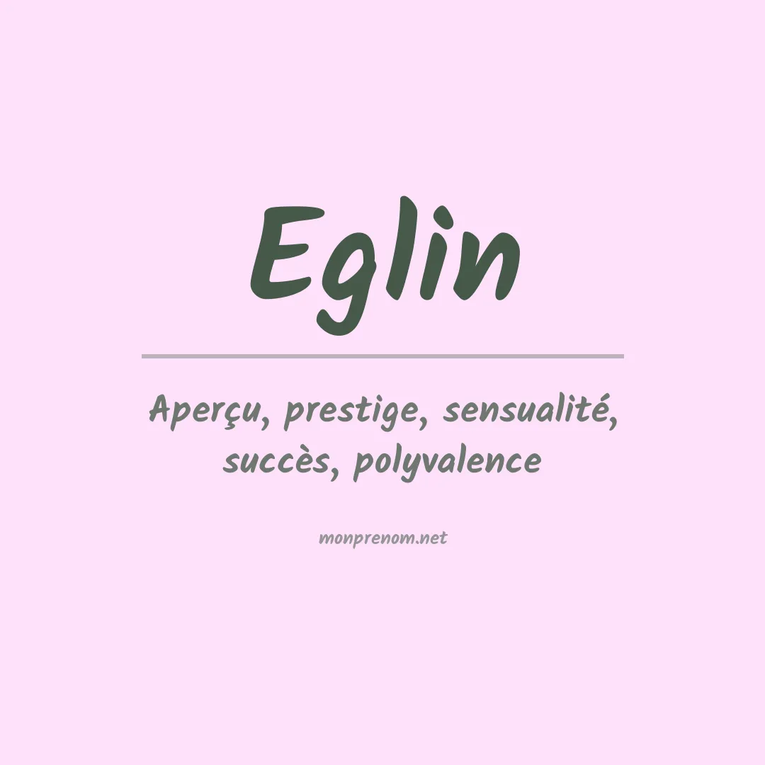 Prénom Eglin