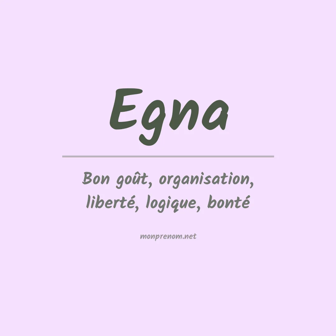 Signification du prénom Egna