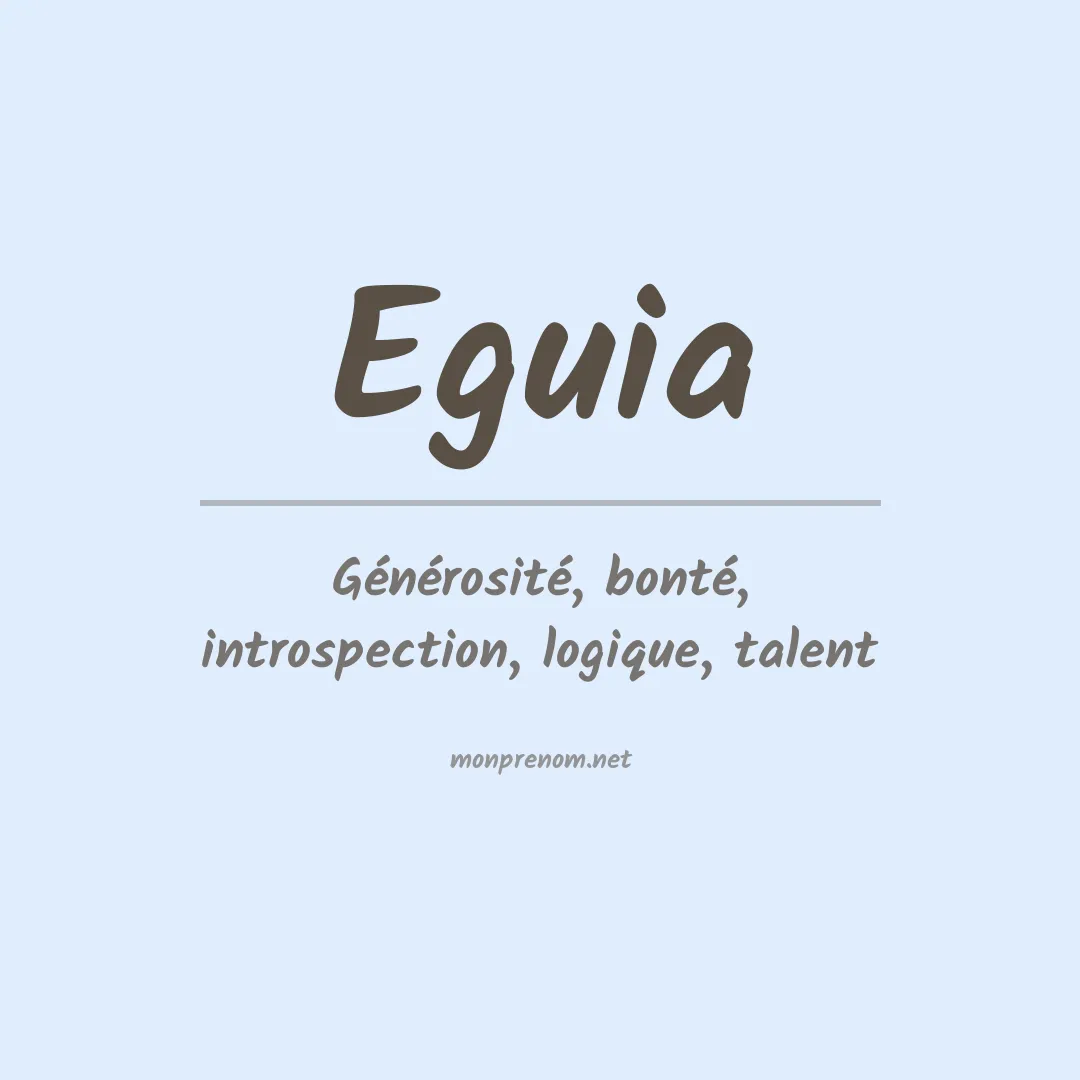 Prénom Eguia