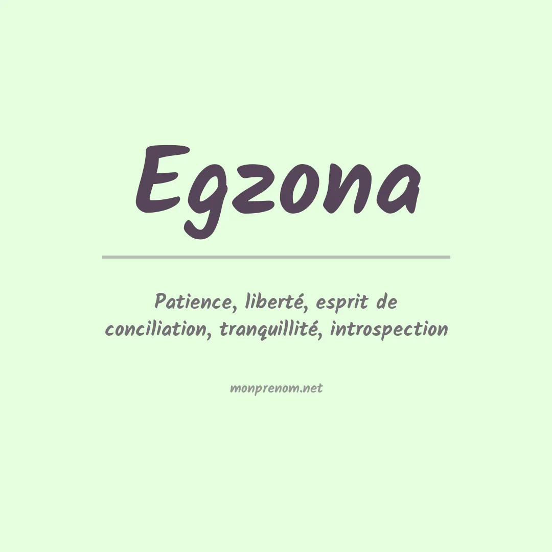 Signification du prénom Egzona