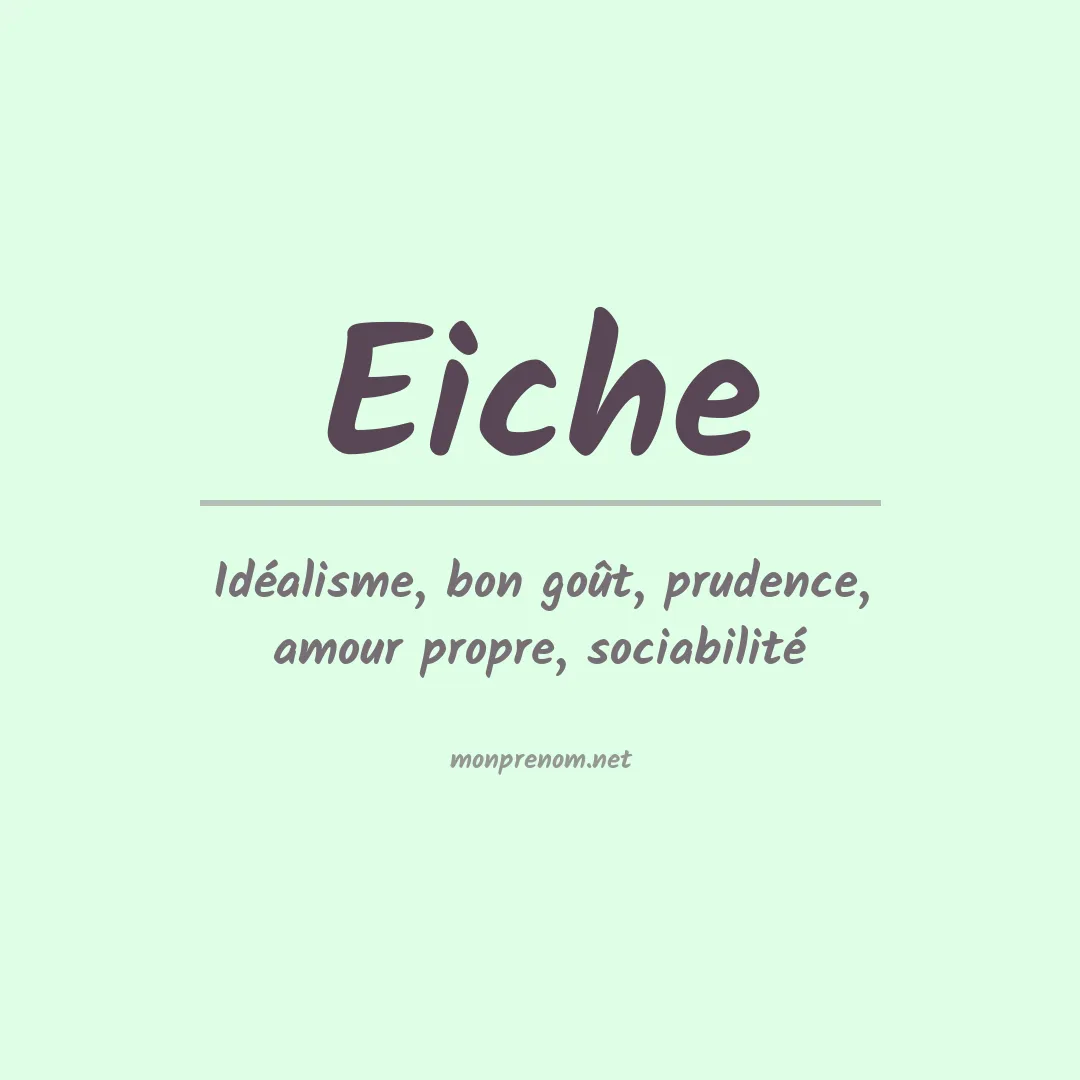 Prénom Eiche
