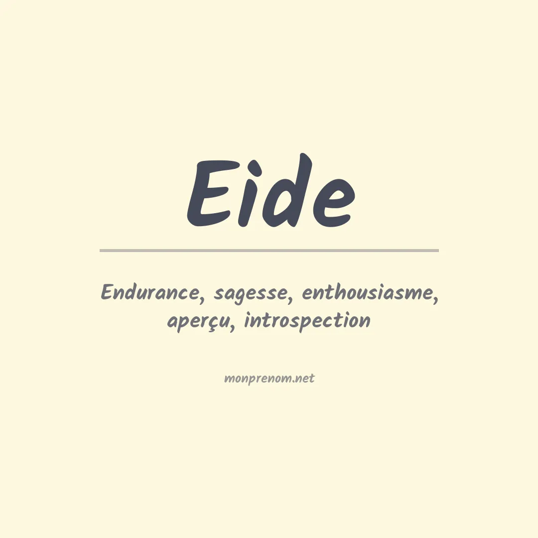Prénom Eide