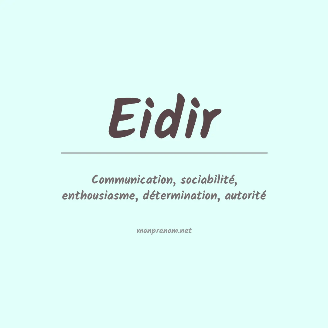 Prénom Eidir
