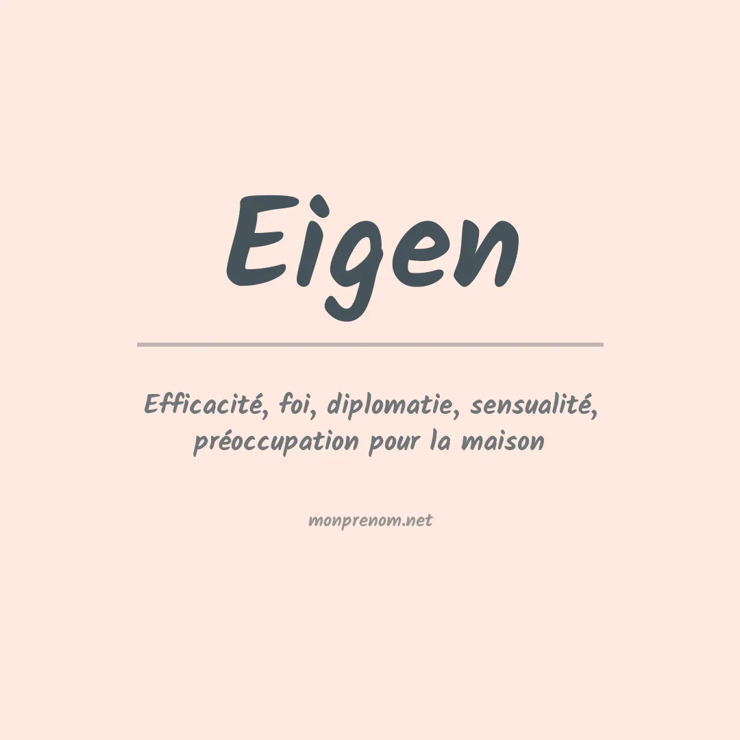 Prénom Eigen