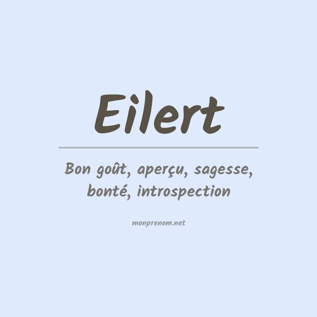 Prénom Eilert