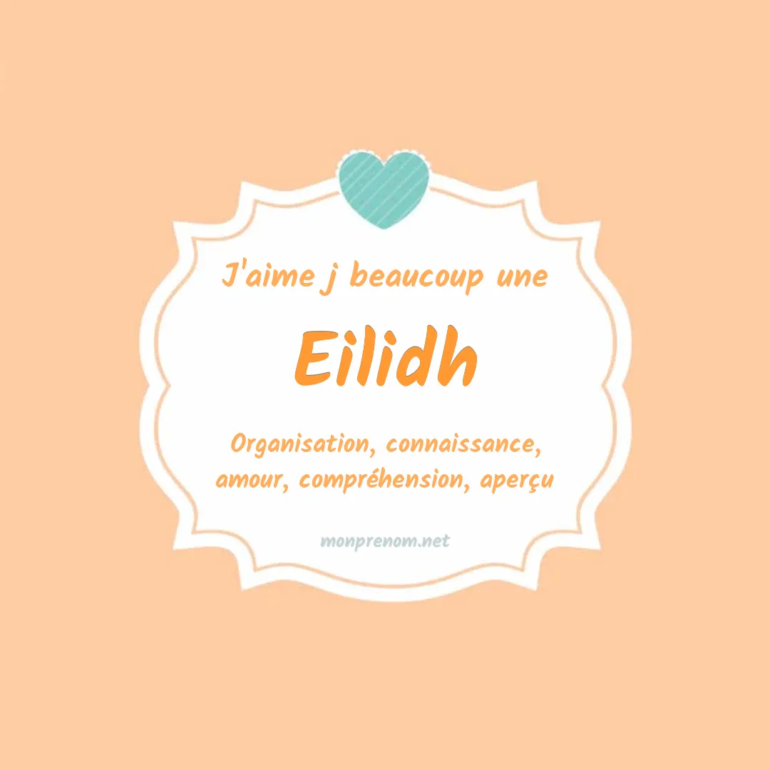 J'aime beaucoup Eilidh