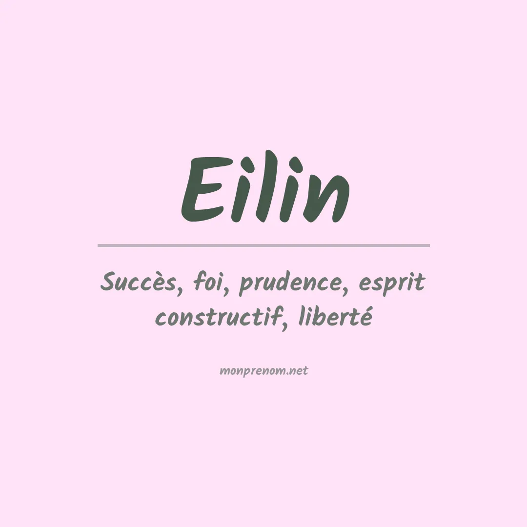 Prénom Eilin