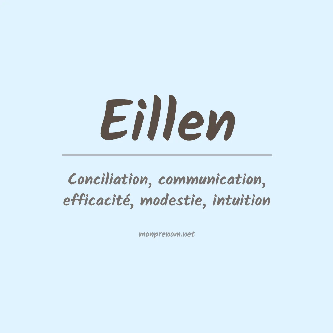 Signification du prénom Eillen