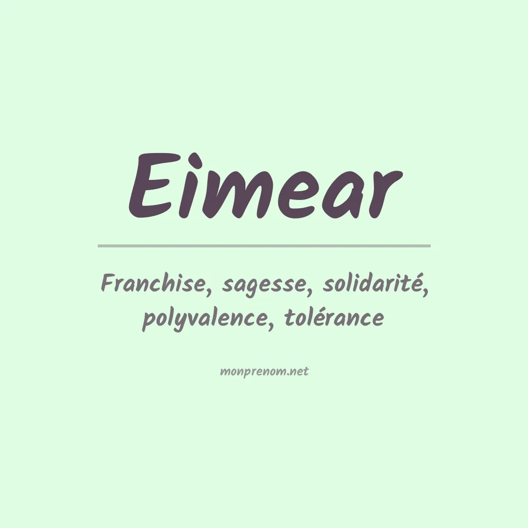 Signification du prénom Eimear