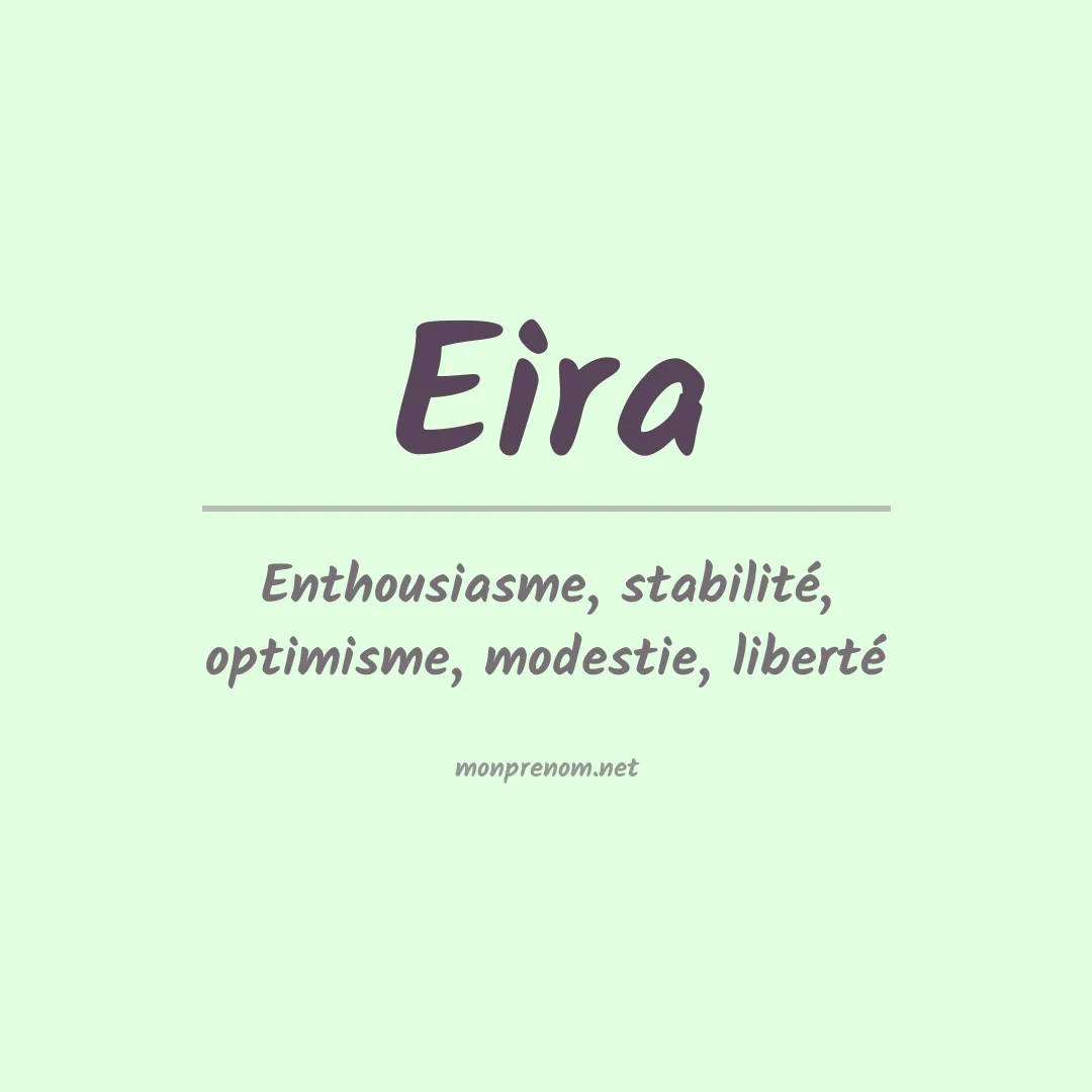 Signification du prénom Eira