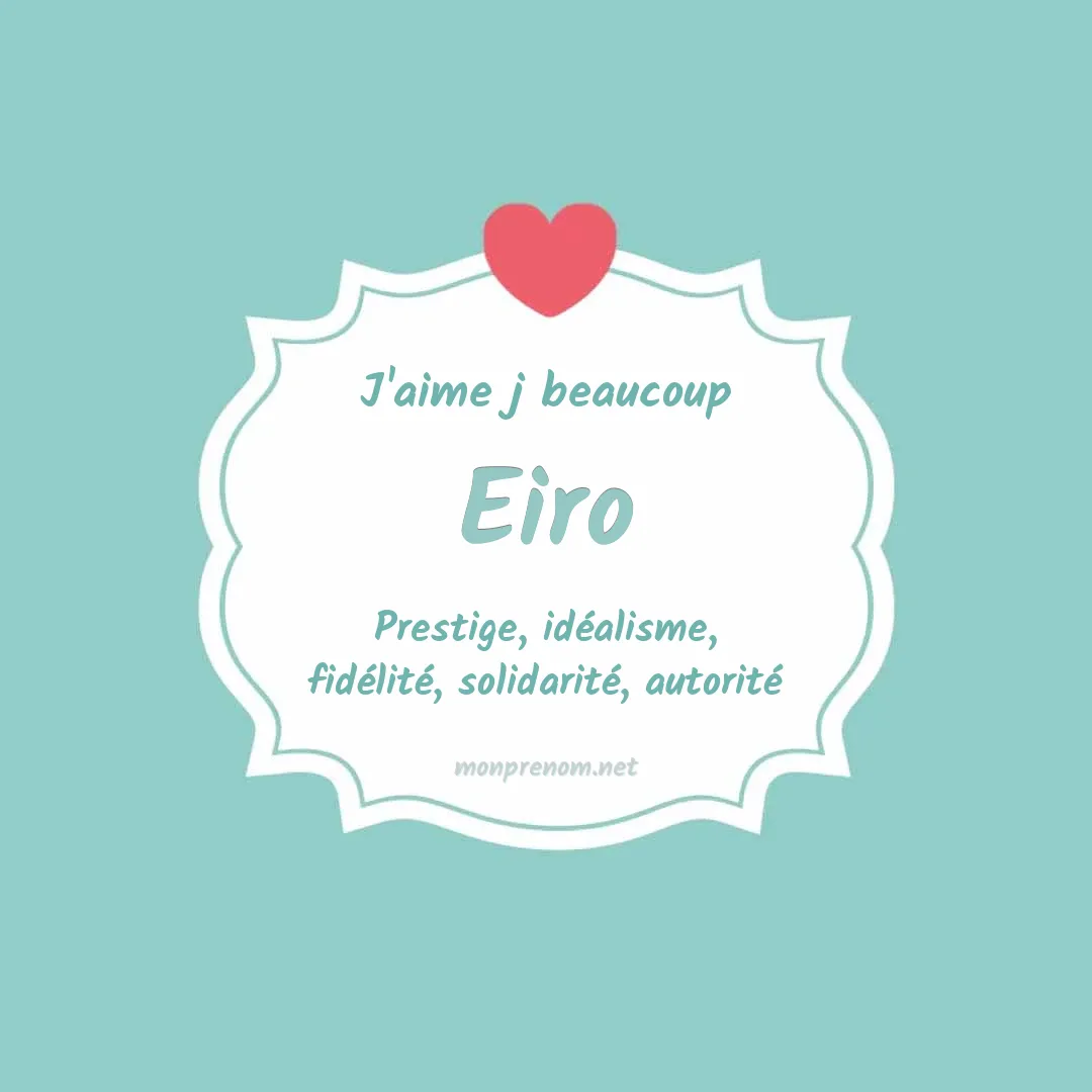 J'aime beaucoup Eiro