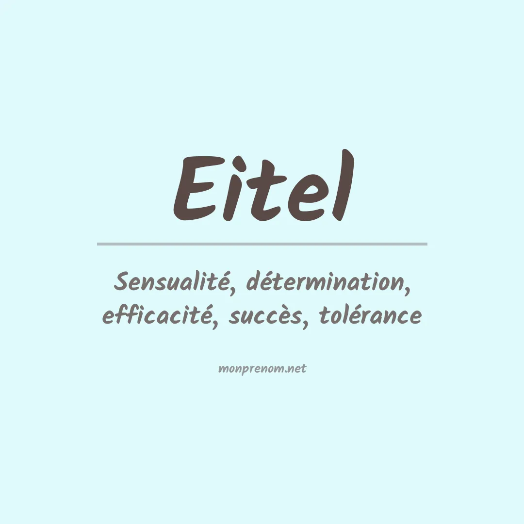 Prénom Eitel