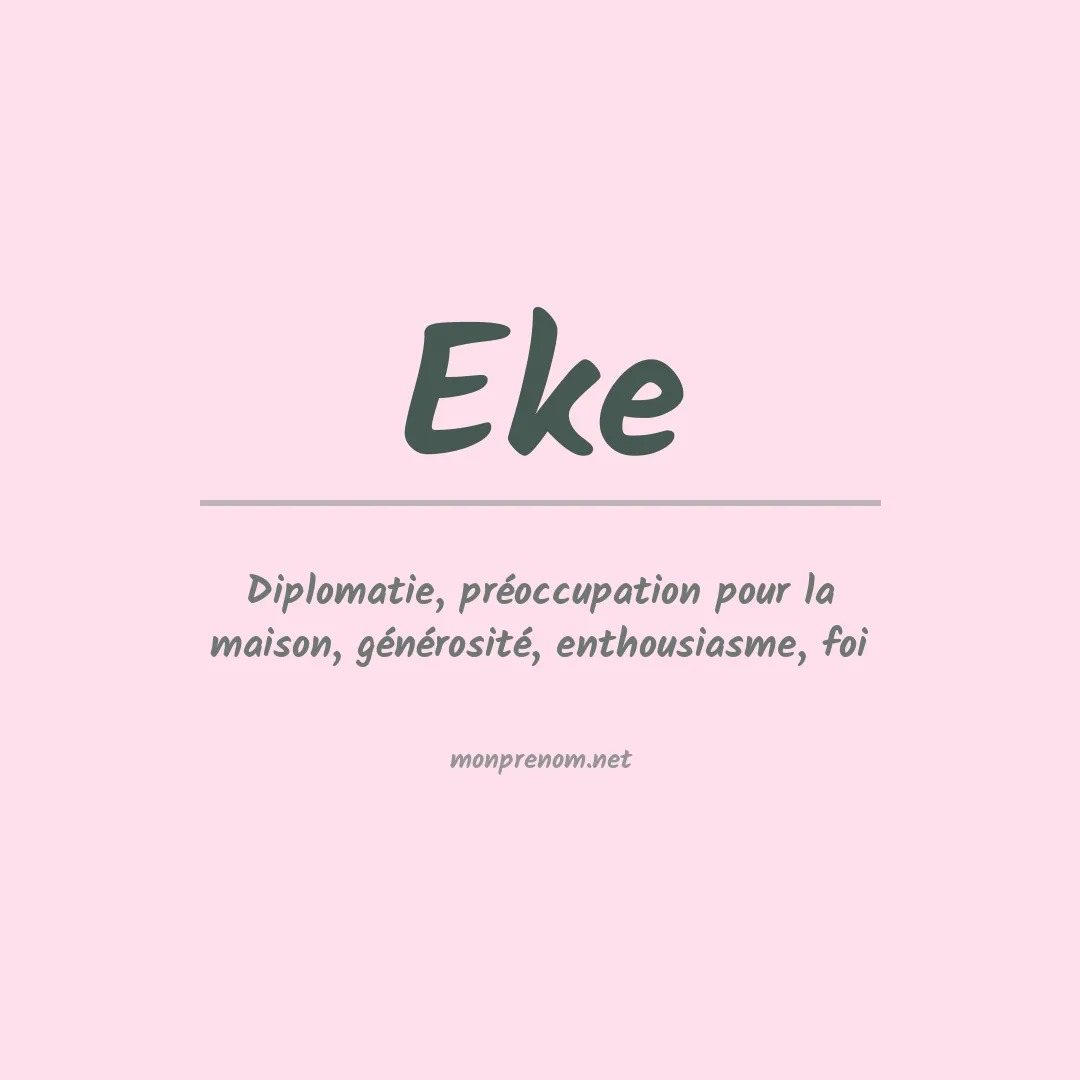 Prénom Eke