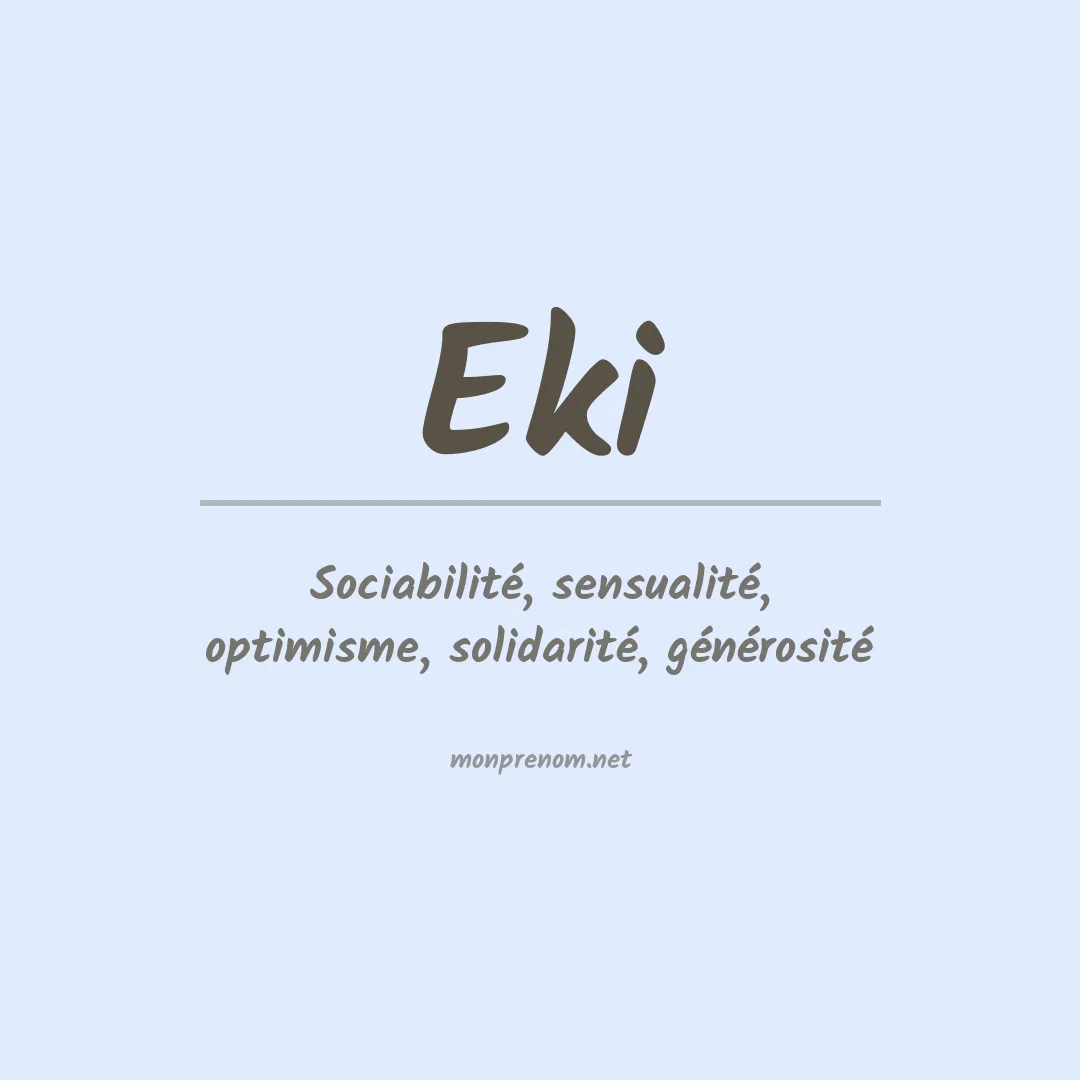 Prénom Eki